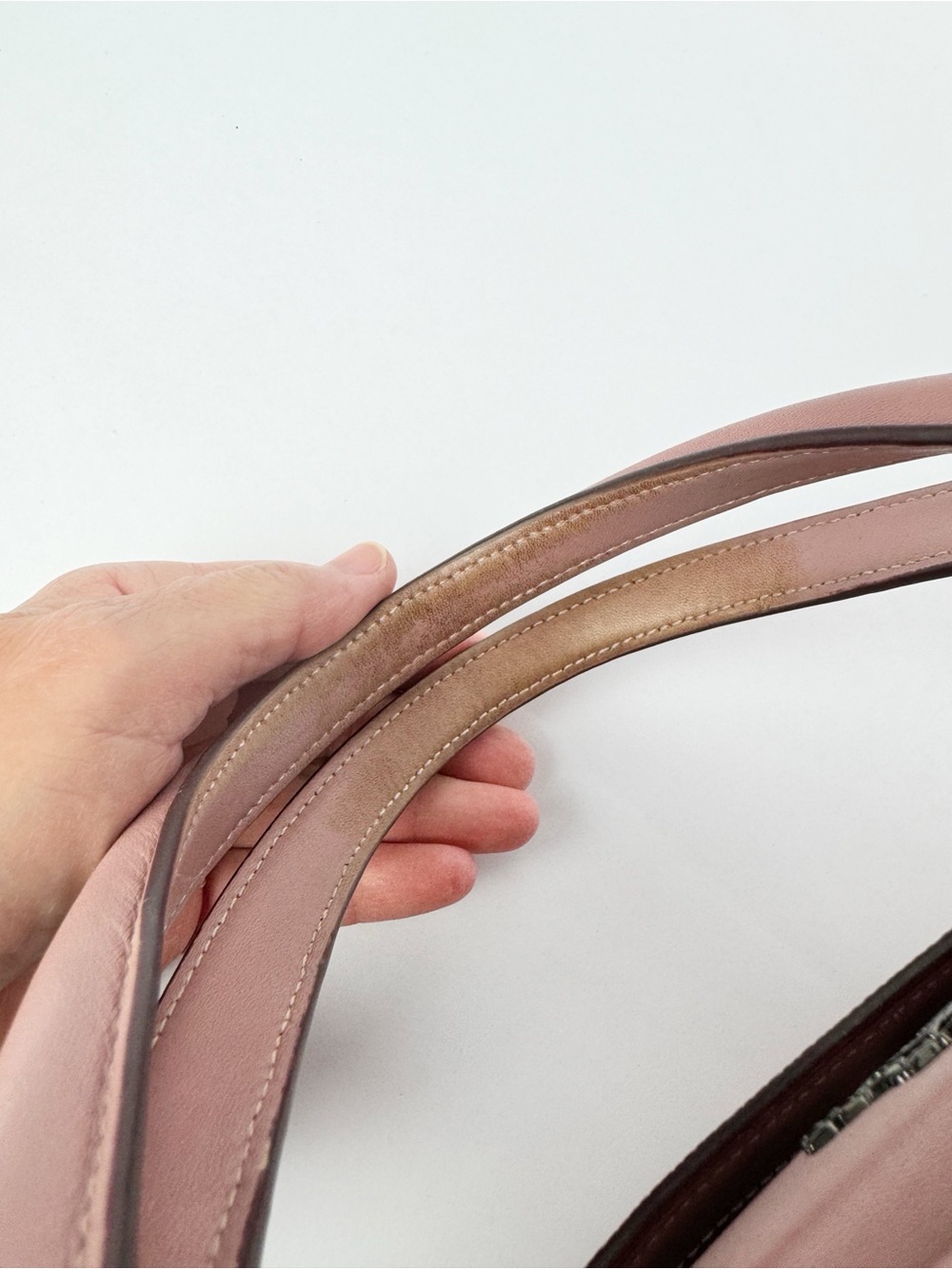 Coach Grace Satchel Mauve Pink Leather Top-Handle Satchel Crossbody - Picture 7 of 10